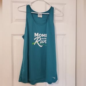 Teal 'Moms on the Run' Tank Top